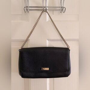 Kate Spade Black Crossbody Bag with Gold Chain